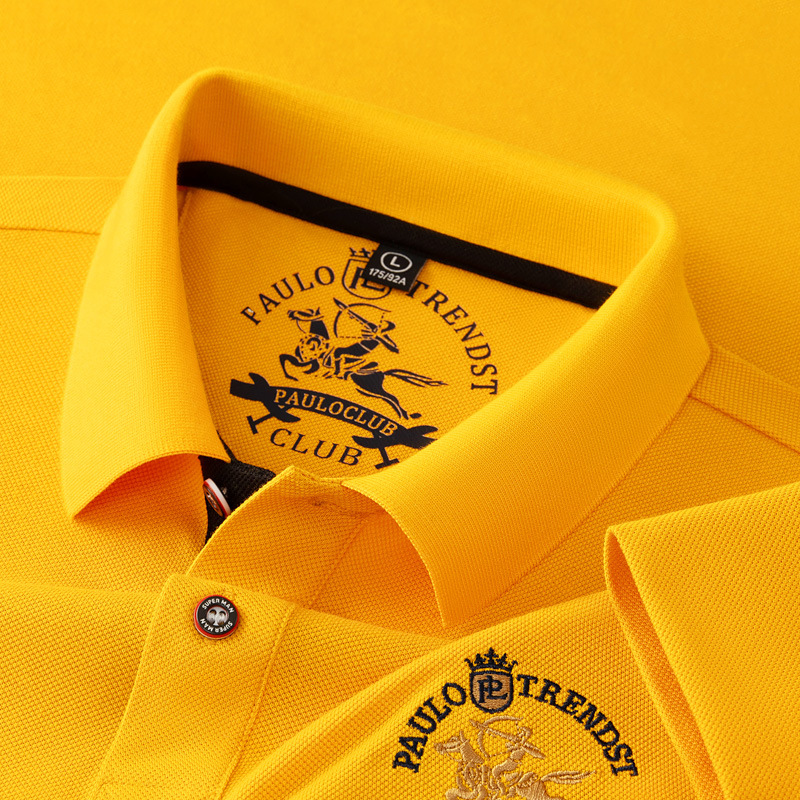 高端商场同款丝光棉男士翻领Polo衫刺绣小马好品质长袖潮流上衣男