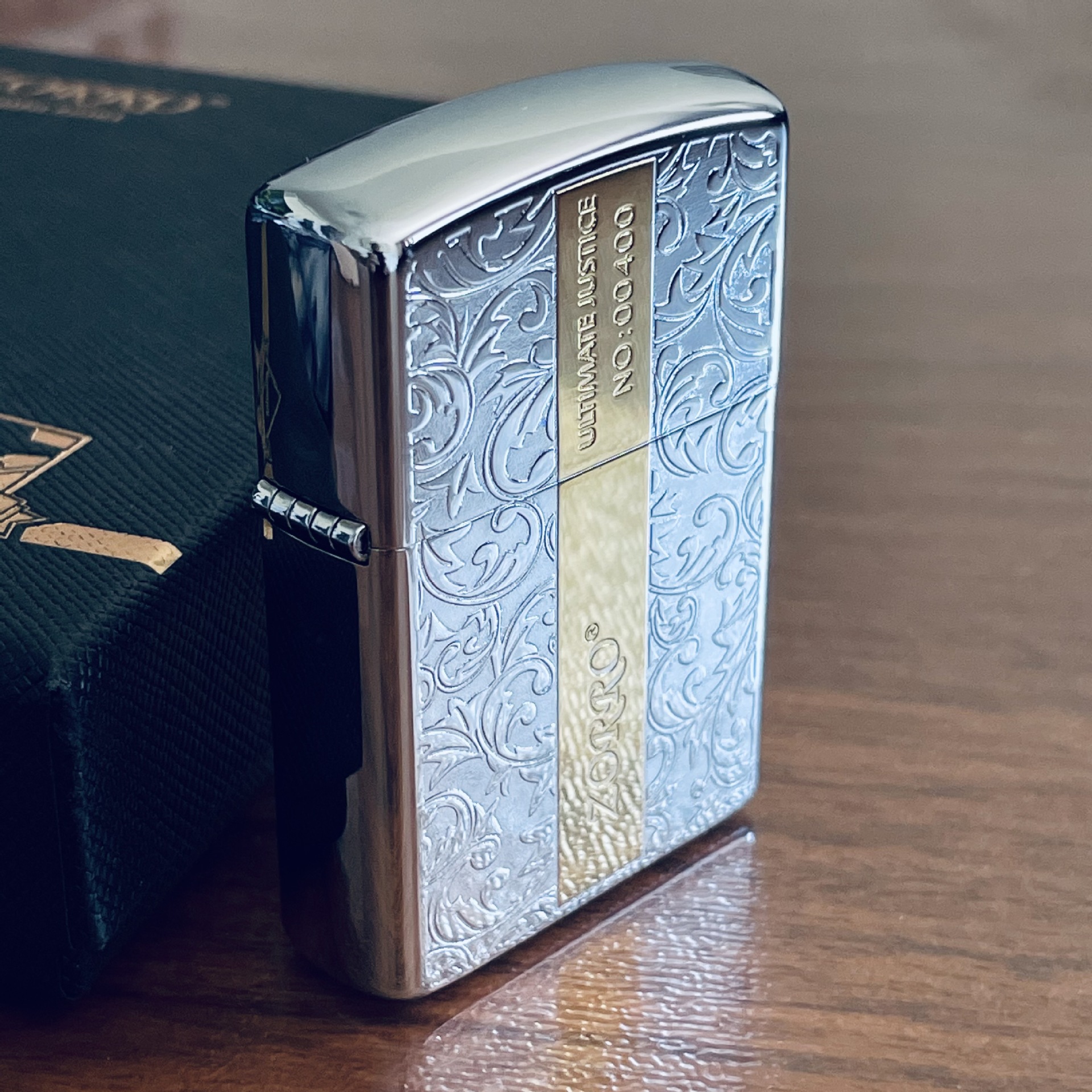 正品 招商 香港佐罗zorro 黄铜外壳经典黑砂裂漆系列打火机煤油机