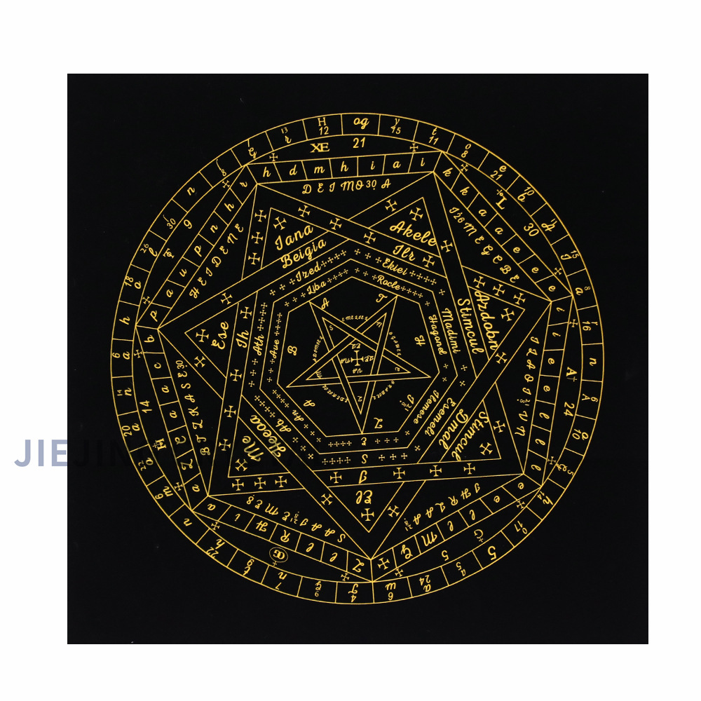 厂家批发 金色七芒星印花挂毯 家居壁挂背景布