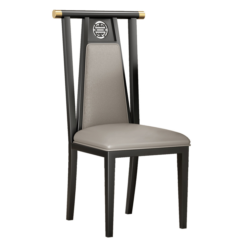 oq5m批发酒店新中式餐椅风古典铁艺茶楼饭店宴会厅高靠背包厢椅子