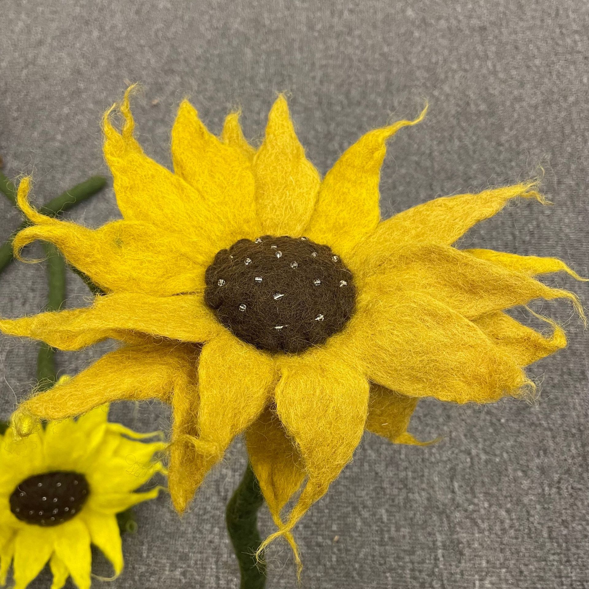 羊毛毡向日葵花束装饰花