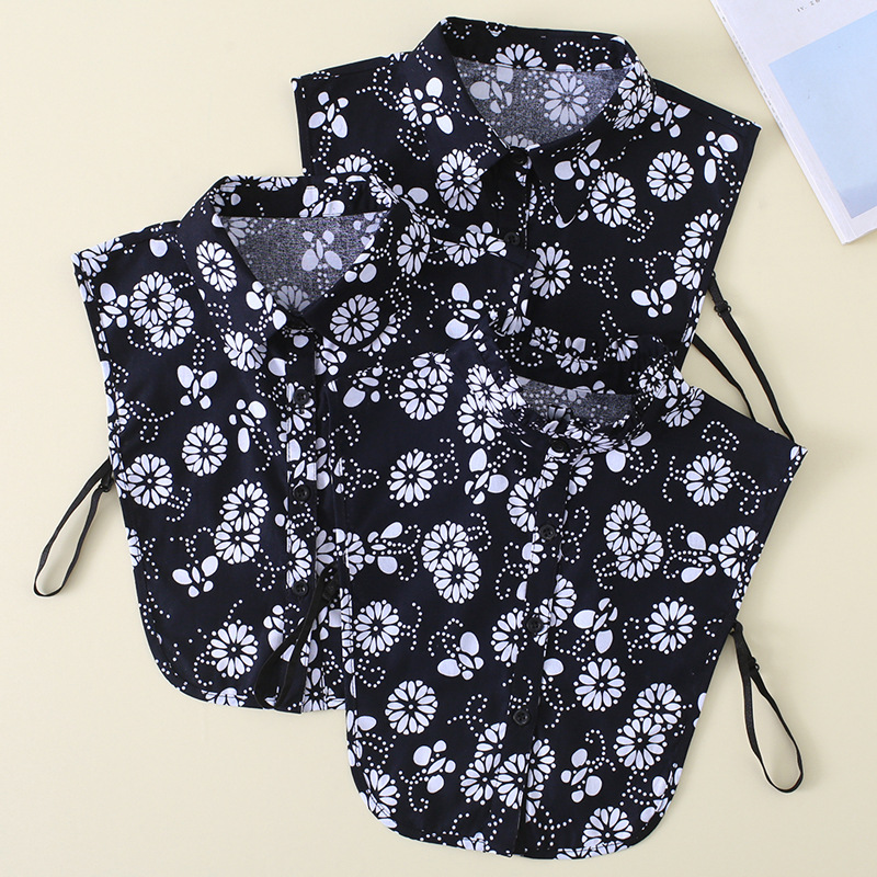 女士假领子百搭假领韩版碎花衬衫领秋冬衬衣假领韩国装饰配饰领子