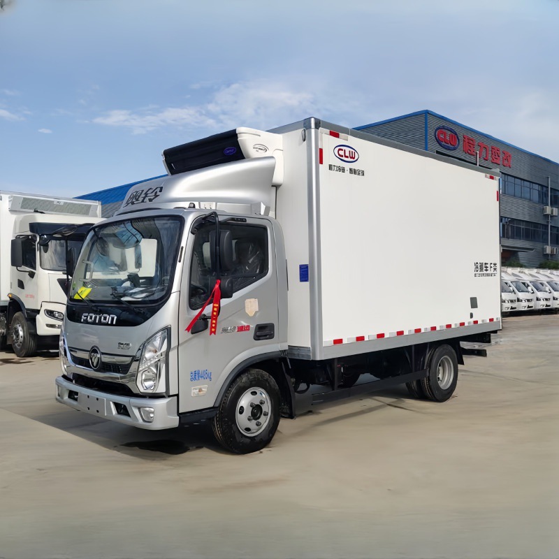 福田冷藏车新宽奥铃速运版康明斯130马力黄金动力城际冷链车厂家