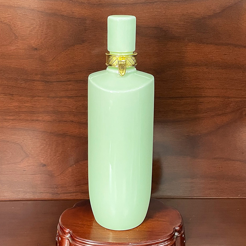 企业定制白酒瓶一斤装白瓷瓶500ml陶瓷空酒瓶酒坊自酿酒散酒装瓶