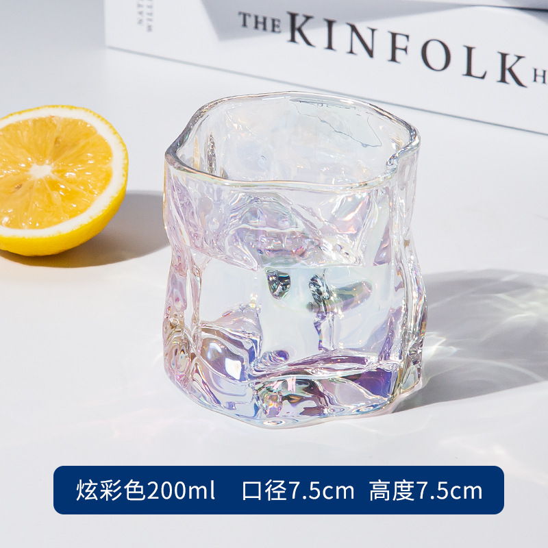 Ins Style Twisted Glass Good-looking Tea Cup Coffee Breakfast Milk Wine Glass Small Gift for Free Wholesale