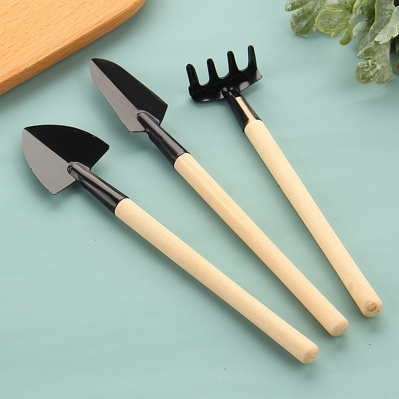 多功能小铲子耙锹 家用种植物松土铲园艺三件套迷你园林工具现货