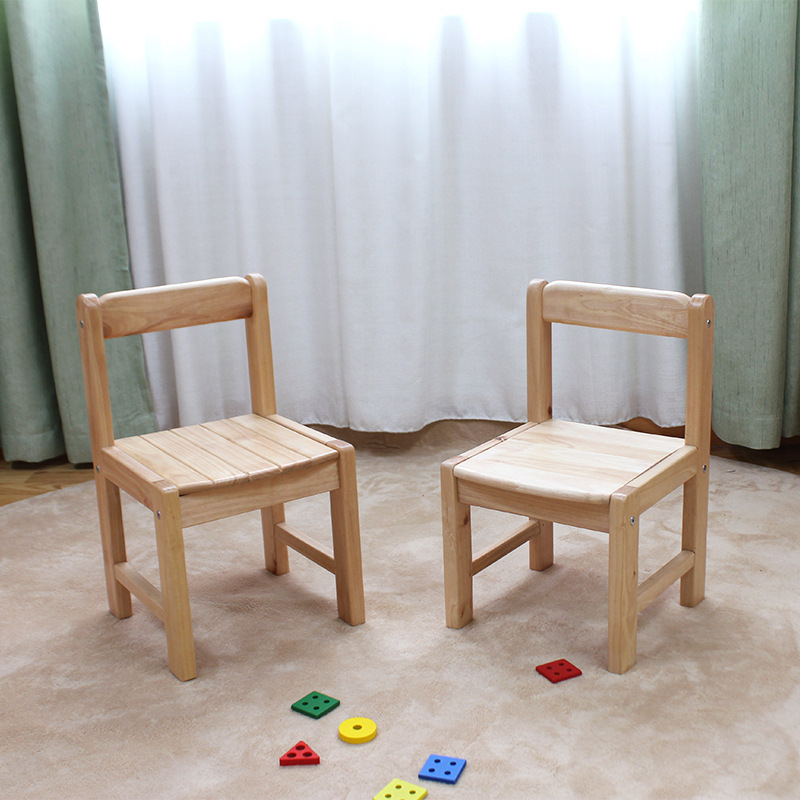 儿童椅实木幼儿园靠背椅子宝宝早教学习凳子家用吃饭