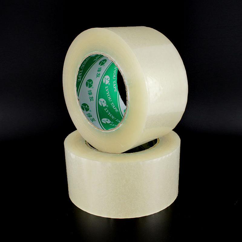 绿友透明胶带封箱胶布打包带胶纸6cm宽胶带大卷肉厚2.3厘米批发