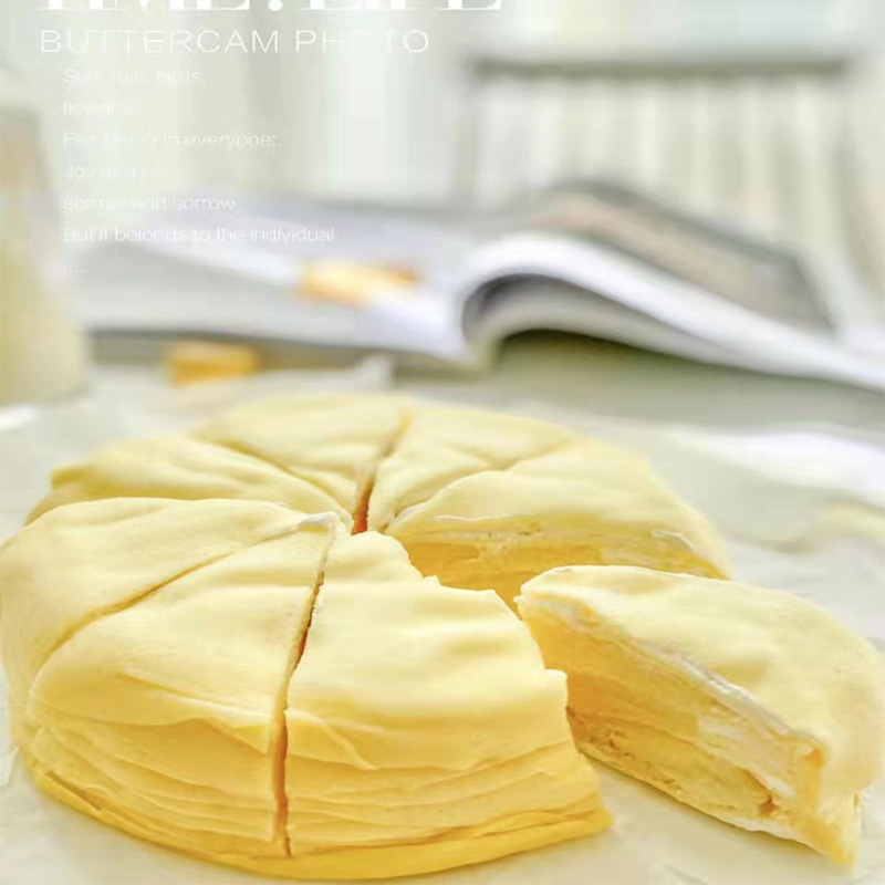 猫山王榴莲蛋糕6寸 480g千层网红零食甜品生日蛋糕爆浆整箱代发