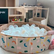 韩国新款儿童海洋球池婴儿室内游泳池收纳游戏池围栏可折叠