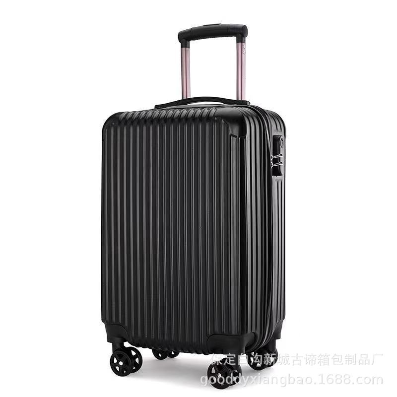 Factory Wholesale Gift Zipper Trolley Case Universal Wheel Suitcase 20-Inch Luggage Design Logo Password Suitcase