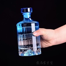 酒瓶白酒玻璃瓶空酒瓶子500ML好看开山洋酒瓶泡酒透明玻璃1斤