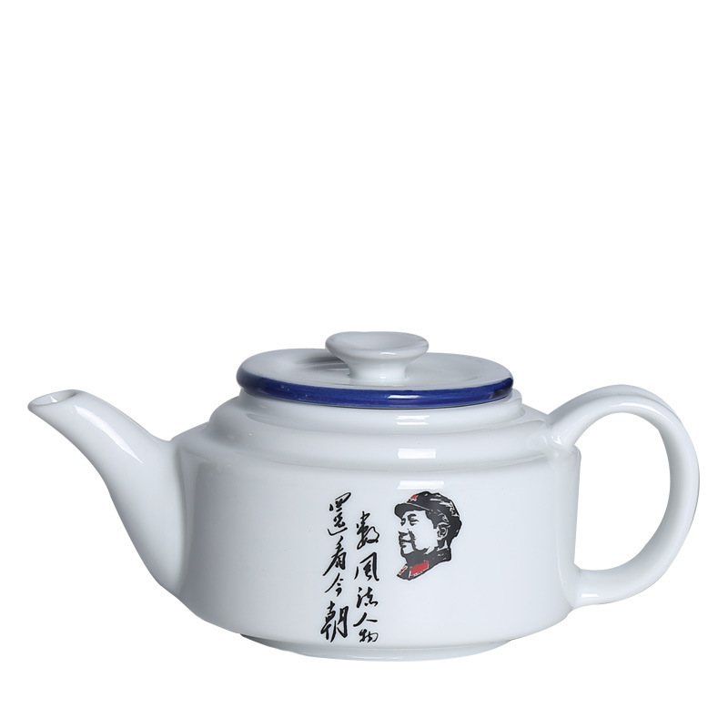 Ceramic Nostalgic Imitation Enamel Cup Ceramic Cup Mug with Lid Personality Retro Quotations Small Teacup Custom Logo