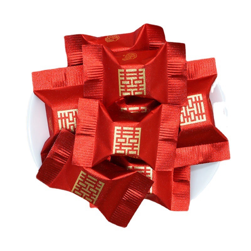 喔喔双喜夹心巧克力红色喜庆结婚喜糖发批散混装婚礼糖果-阿里巴巴
