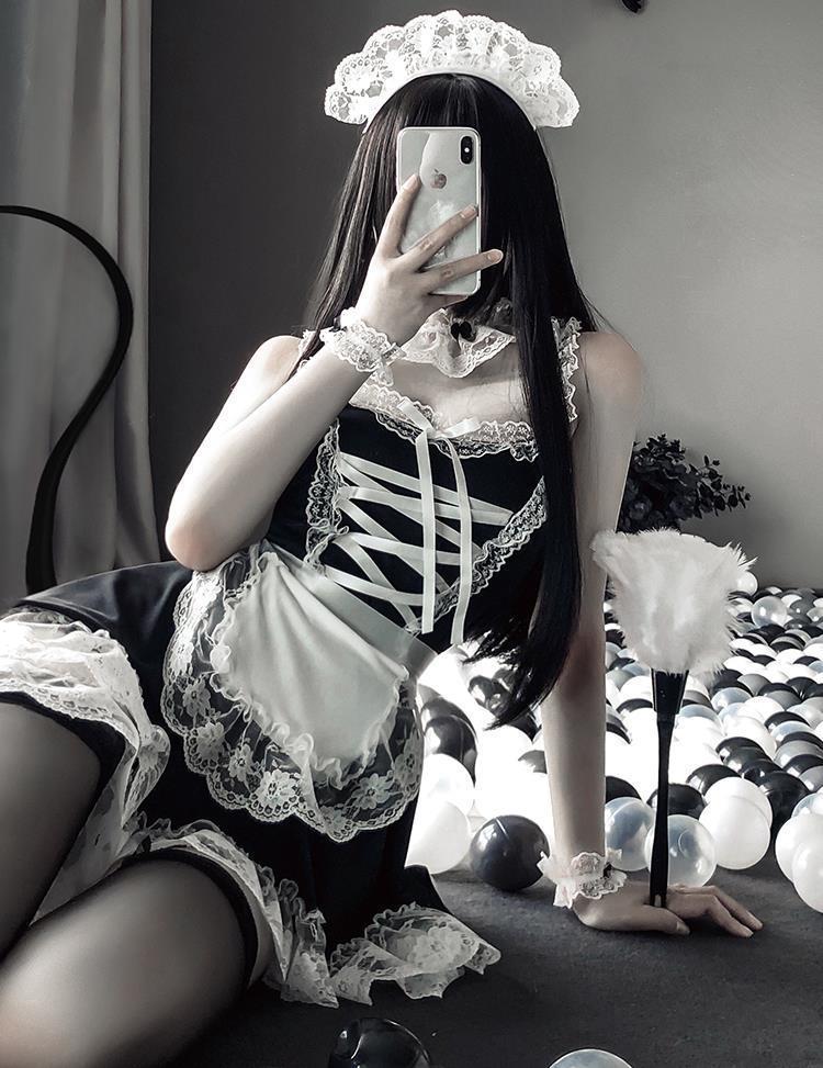 情趣内衣女仆装女佣制服cos度诱惑小胸情趣睡衣可爱jk服直播骚