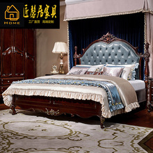 欧式床皮质软包主卧双人床婚床公主床现代简约美式1.8米大床