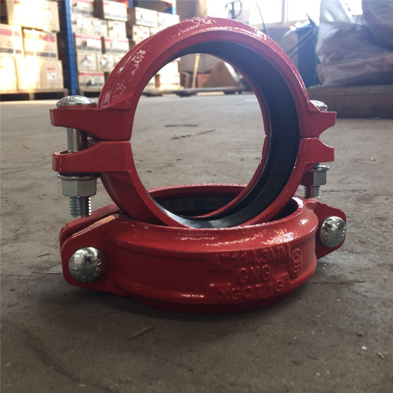 柔性沟槽式卡箍 刚性接头管卡抱箍 消防管件