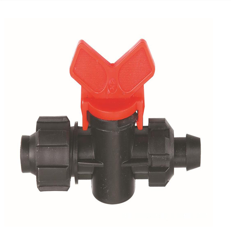 软带旁通阀 锁母旁通 配件接头节水灌溉开关16滴灌带拉环旁通阀