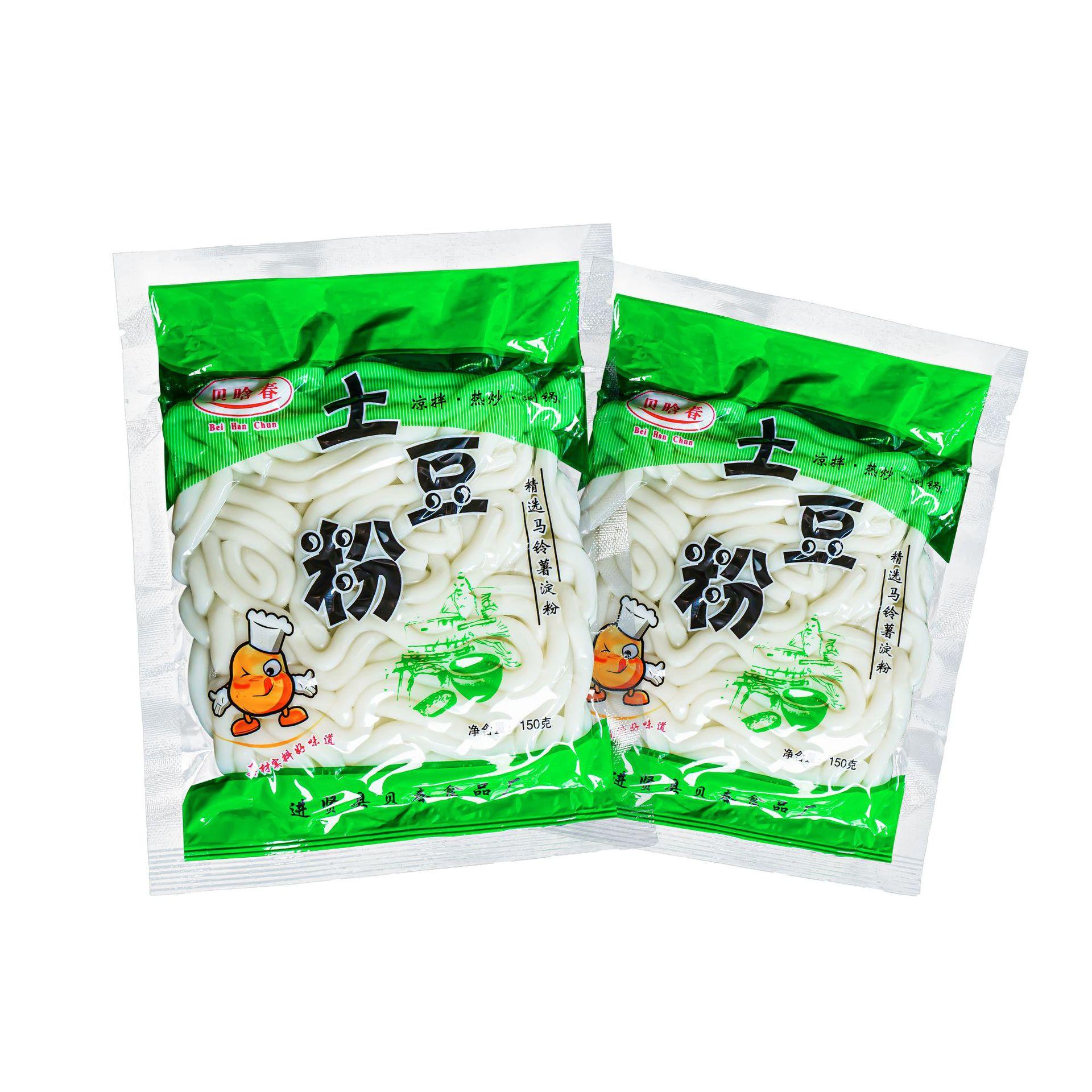 贝花春砂锅鲜土豆粉条180g/350g麻辣烫火锅速食袋装厂家直发