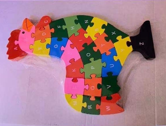 26个字母动物拼图 卡通儿童英文认知启蒙拼板木制玩具-阿里巴巴