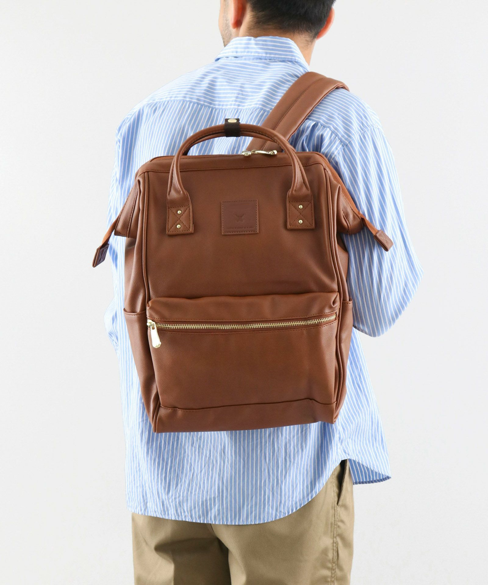 日本乐天双肩包口金包pu旅行背包女包bags中古包离家出走包大号