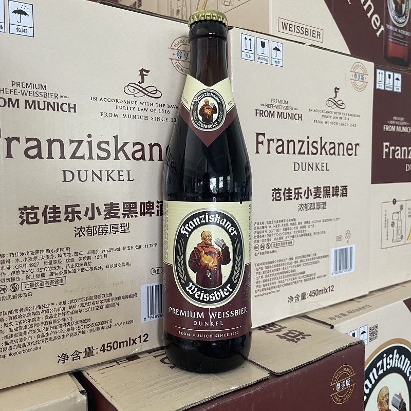 范佳乐教士黑啤酒德国风味醇厚浓郁产地中国450ml*12瓶整箱-阿里巴巴