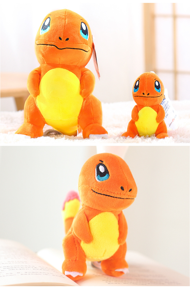 正版精灵宝可梦小火龙公仔玩偶喷火龙布偶毛绒玩具挂件小号摆件