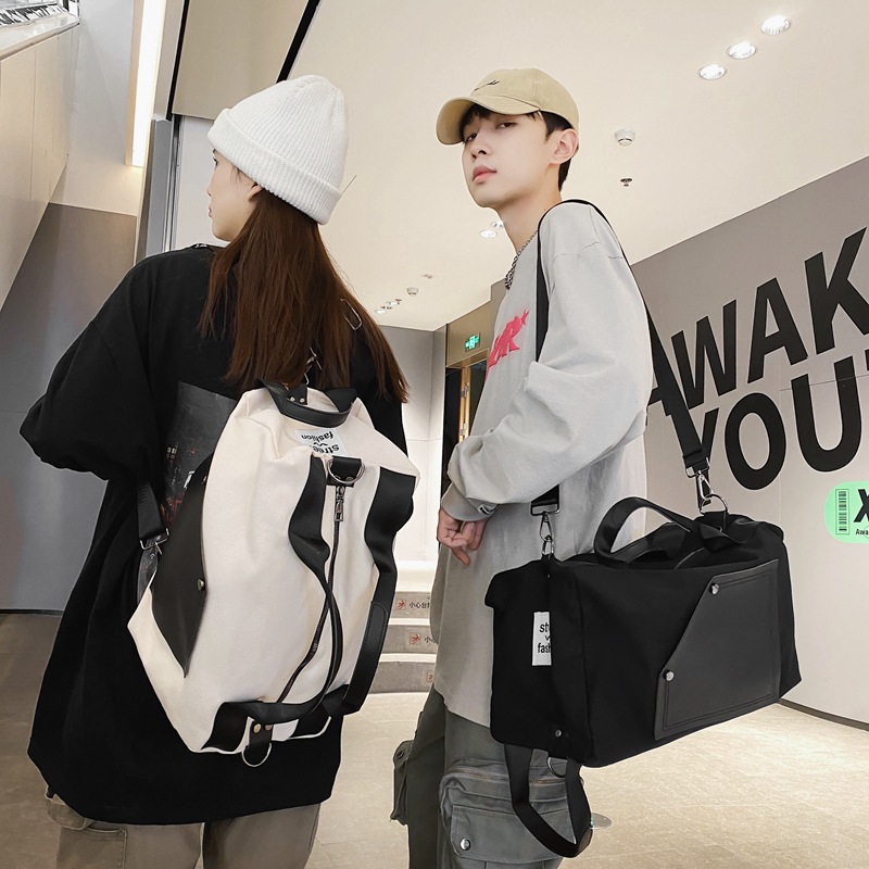 2023 New Personalized Trend Multicolor Backpack Wholesale Multi-Functional Casual Fashion Shoulder Bag Middle School and College Schoolbag