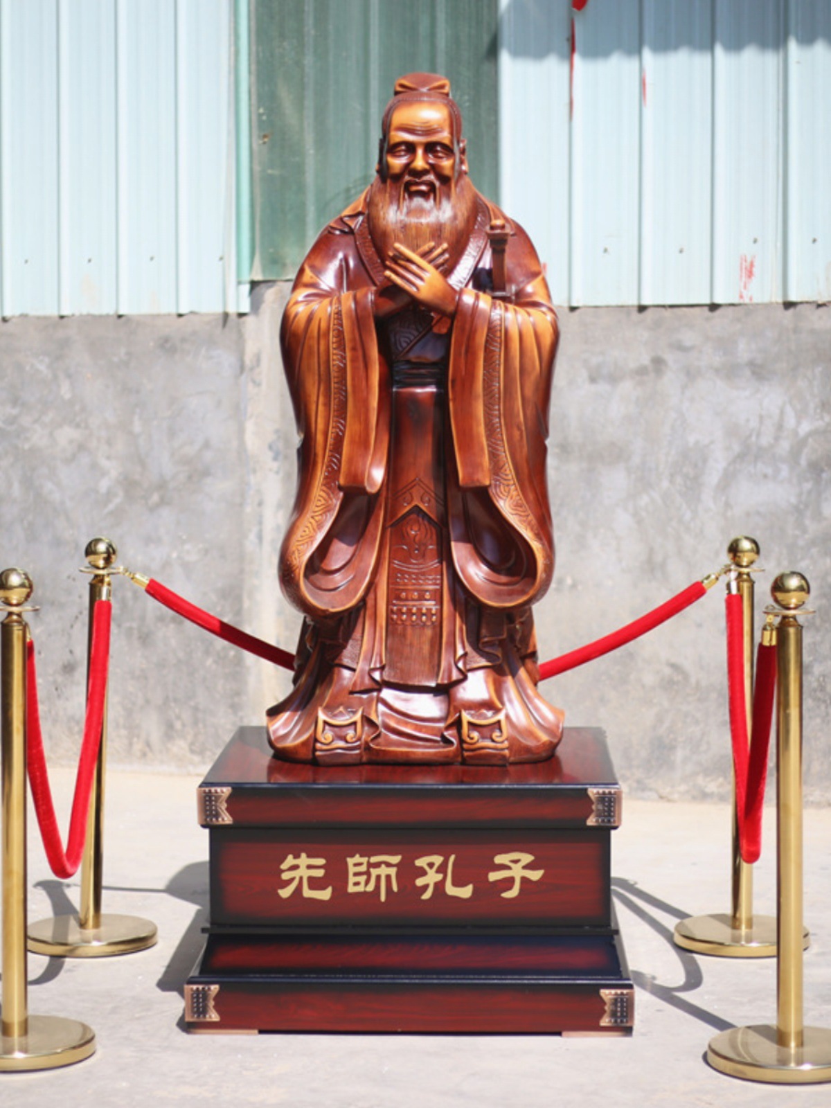 代发孔子像摆件落地雕塑雕像书房装饰品送老师毕业学校校庆礼品纪