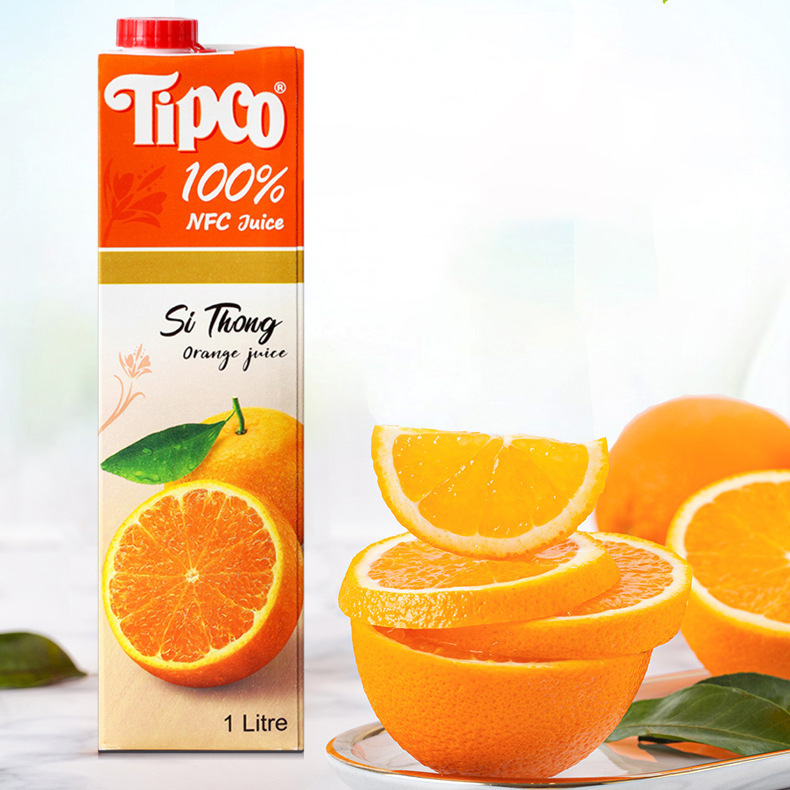 tipco泰宝泰国进口泰宝100%果汁果蔬汁含电解质饮料nfc青橙汁冲饮