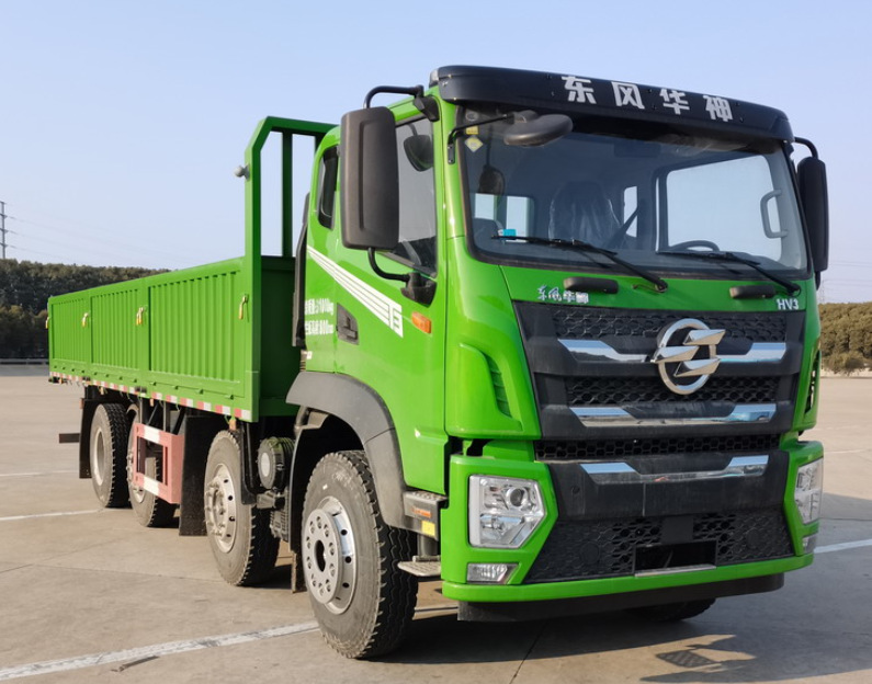 东风华神8x2前四后六发动机270马力平板侧翻7米2货车