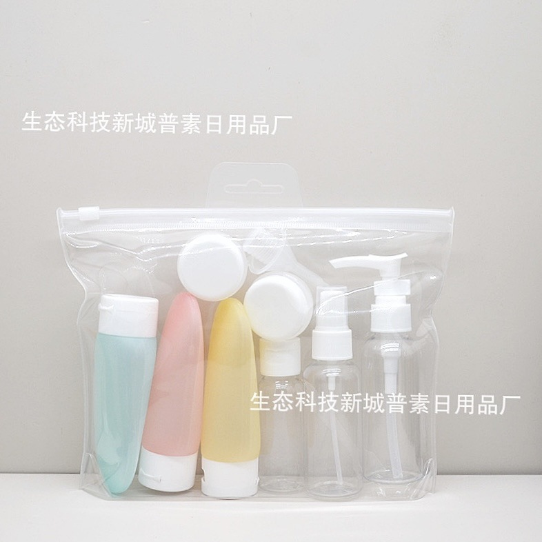 Storage Bottle Travel 11 Pieces Suit Cosmetic Spray Lotion Shampoo Shower Gel Cream Lotion Cream Bottle