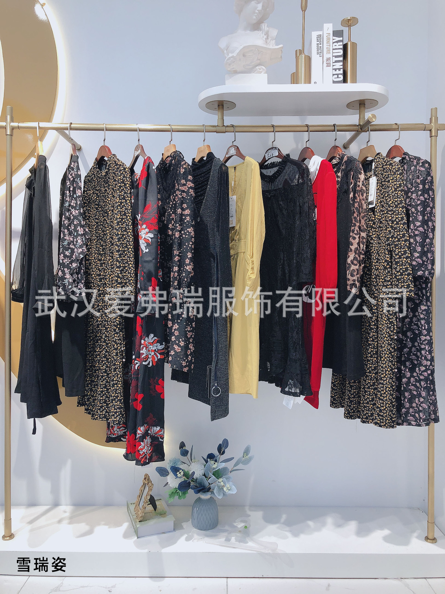 雪rui姿连衣裙女装2021秋品牌折扣女装走份连衣裙女装直播货源