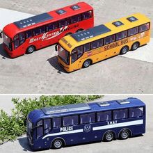 公交车玩具大号旅游巴士真长途大巴巴士儿童玩具车惯性车巴士模型