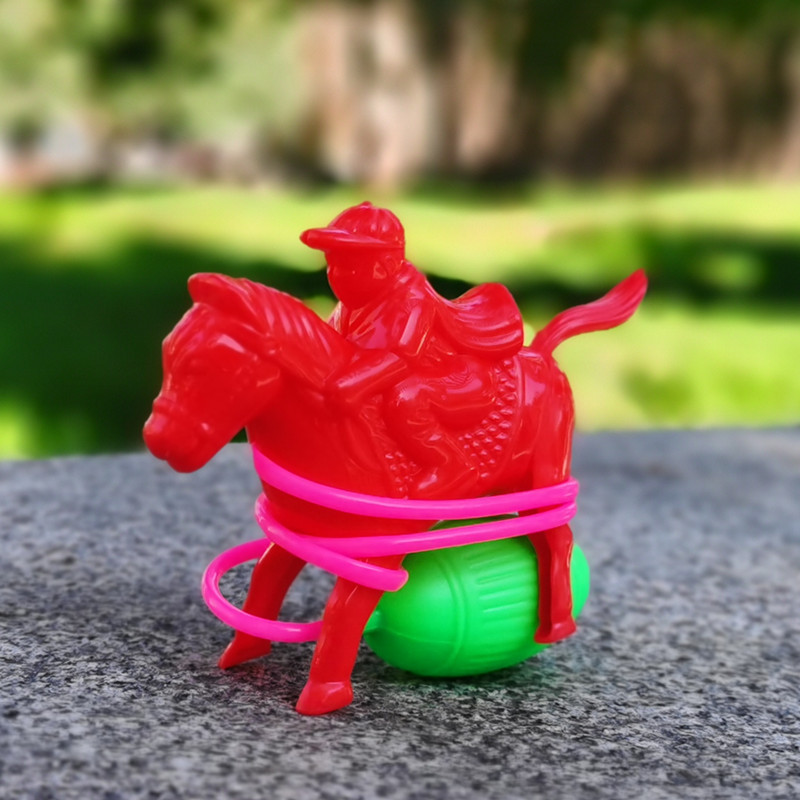 80后经典怀旧国货 气压小马赠品玩具 线控小马 压气马 儿时回忆
