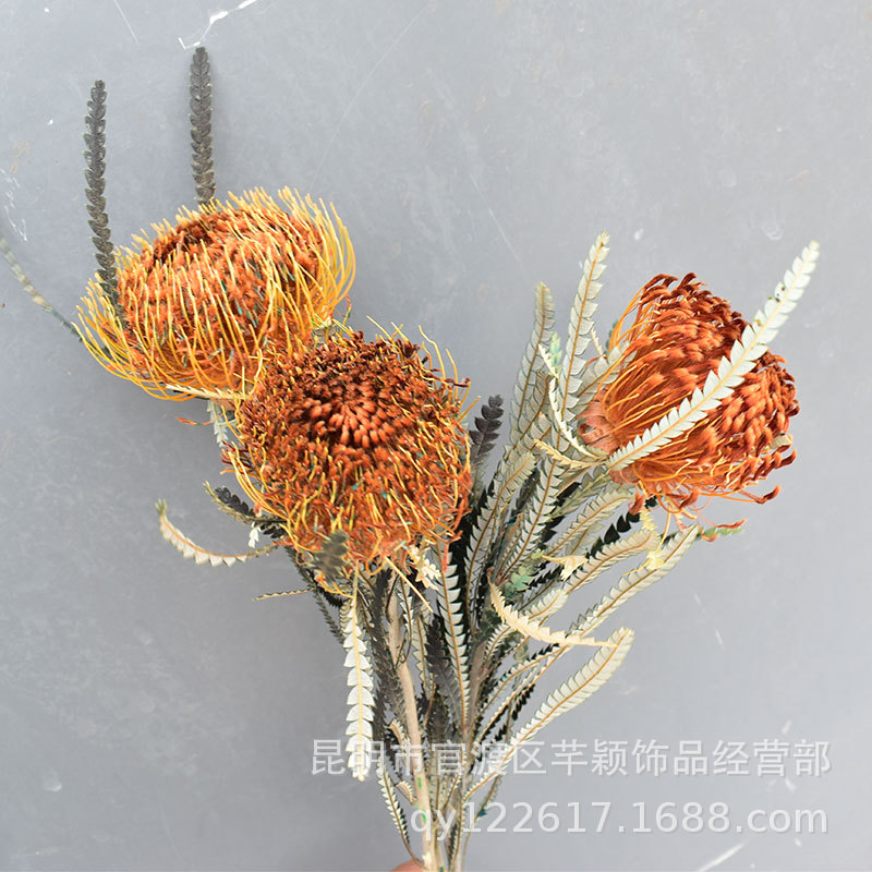 黄金小佛塔干花高端花材家居店铺装饰插花摆设天然真花