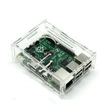 Raspberry Pi 树莓派 3/4代 B+亚克力外壳 兼容风扇安装 组装外壳