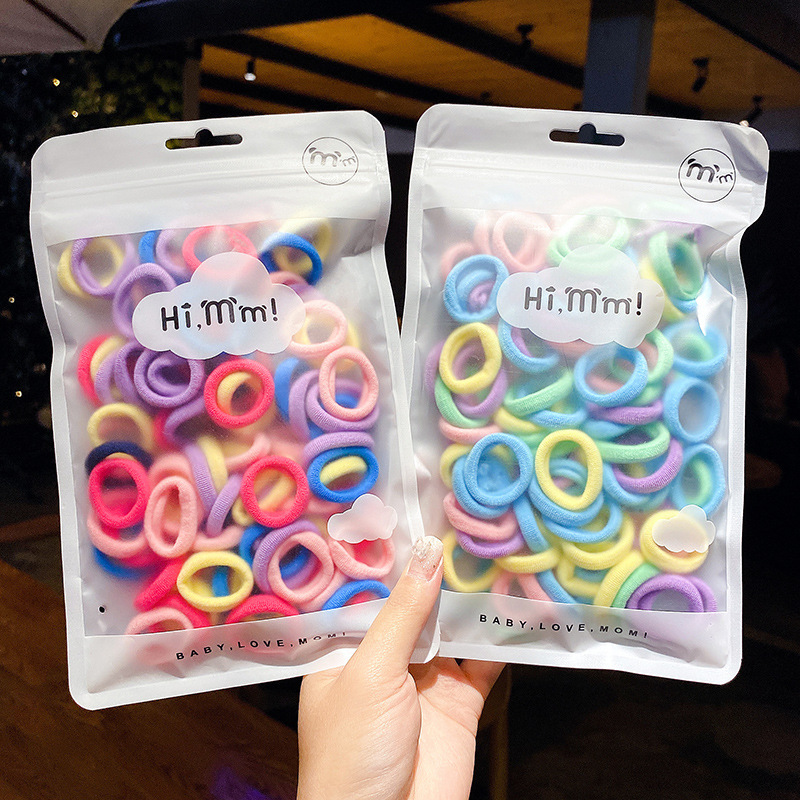 korean children‘s rubber band girls baby does not hurt hair small hair band girls tie hair head rope towel ring hair accessories female