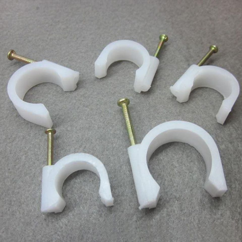 塑料线管卡子天然气软管卡子固定管钢钉分分线管