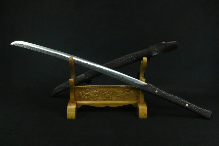 龙泉市武士刀可背式长款不锈钢一体锻打习武晨练影视道具刀未开刃