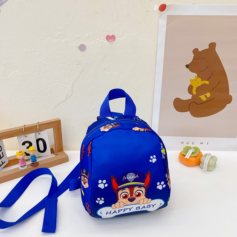 2023 Autumn New Children's Bags Cartoon Pattern Oxford Cloth Backpack Kindergarten Children Anti-Lost Schoolbag