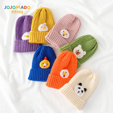 韩国新款儿童帽子冬季卡通男童女童毛线针织帽可爱宝宝帽子批发