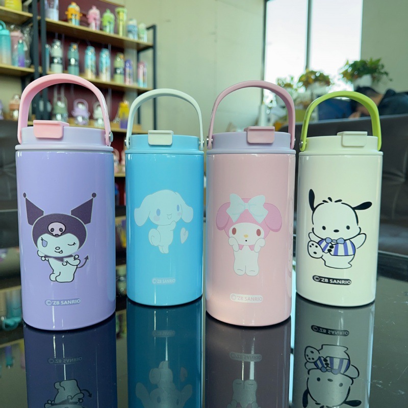 vietnam thailand sanrio vacuum cup ice american coffee cup good-looking girls cold double drink cup with straw 3d5d