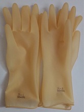厂家直销 12寸黄牛筋胶手套 7号 7.5号 8号黄牛筋胶手套 分左右手