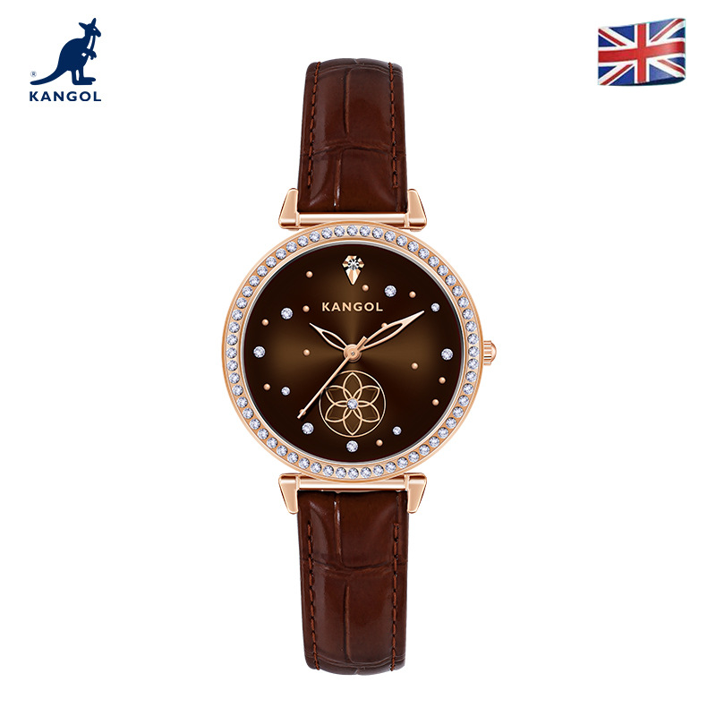 英国品牌坎戈尔袋鼠kangol全自动石英表女士手表学生防水-k602