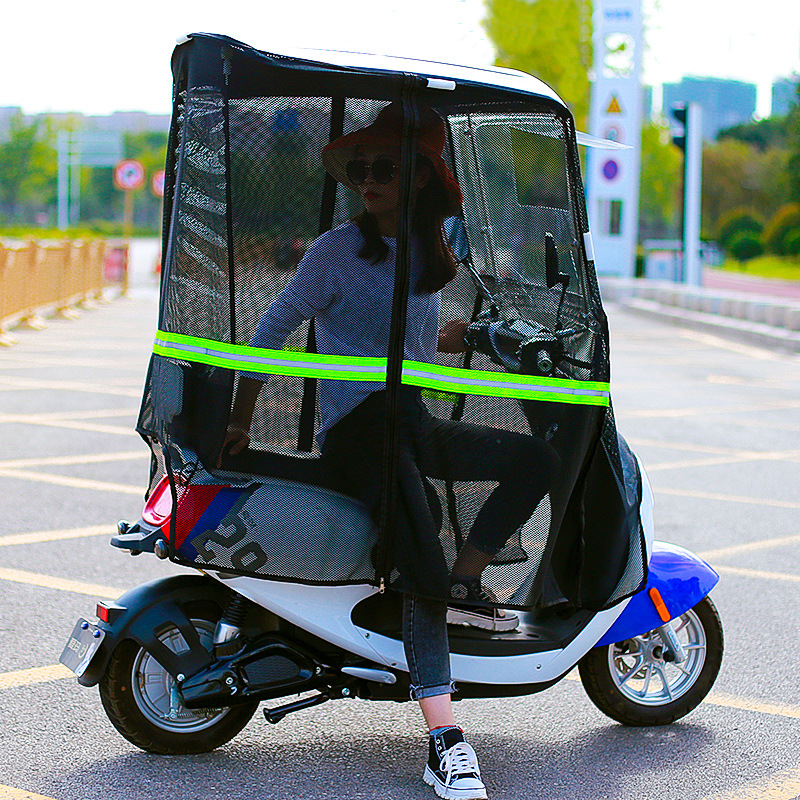 电动摩托车雨棚冬季挡风防雨防寒全封闭挡雨板电瓶车遮雨棚