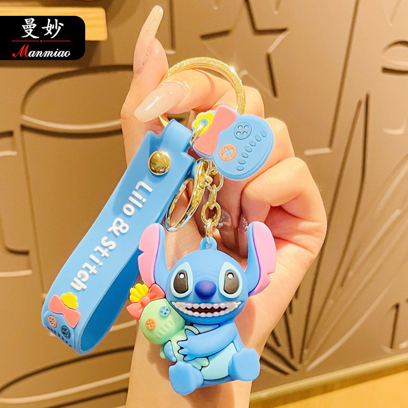 New Cartoon Cute Stitch a Jin Keychain Pendant Exquisite Couple Small Gift Bag Small Pendant Wholesale