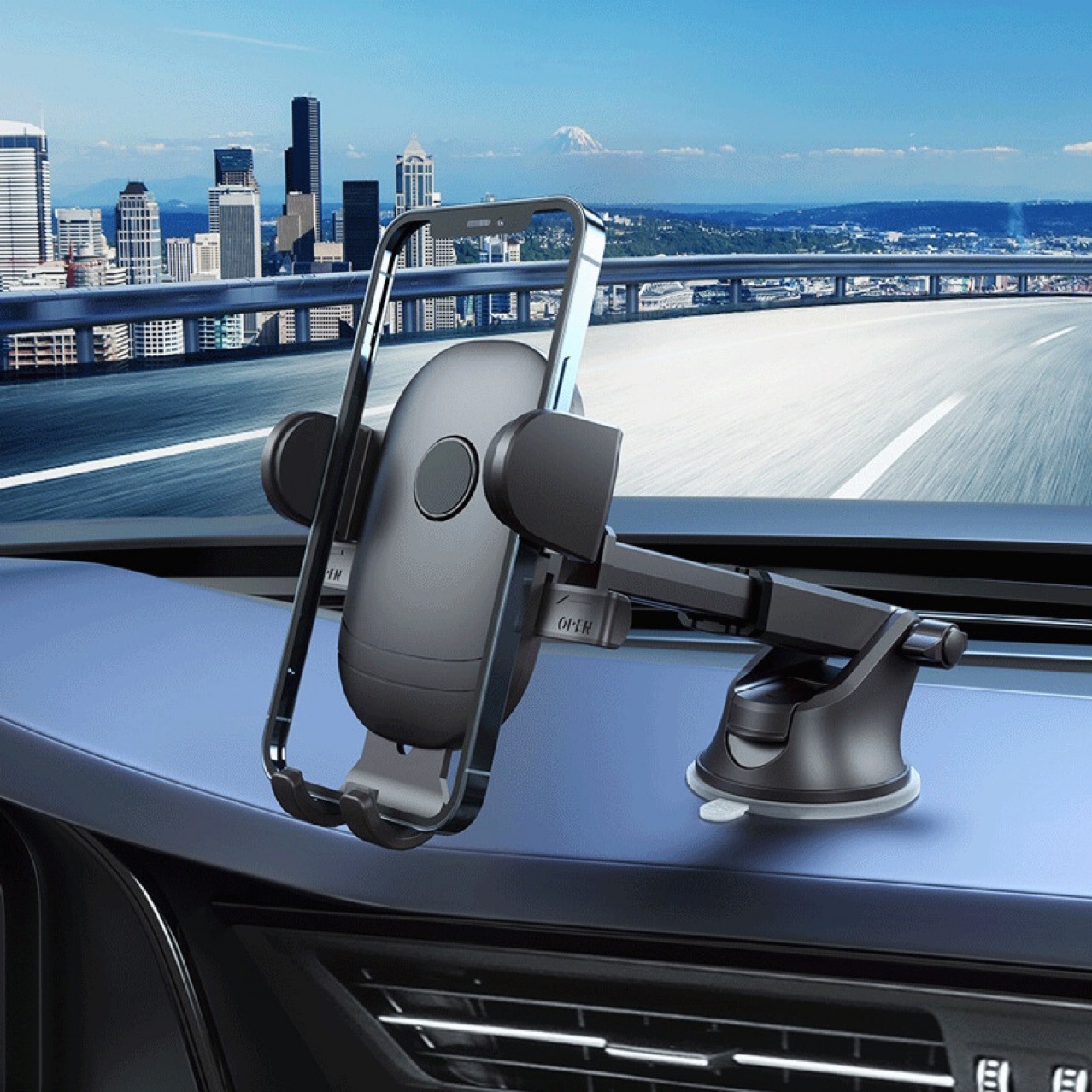 汽车导航架 车载手机支架 吸盘出风口多功能手机架 车载支架