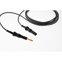 可重用的单极钳电缆 硅胶长度3米电凝镊长线连接线4.0香蕉插电凝