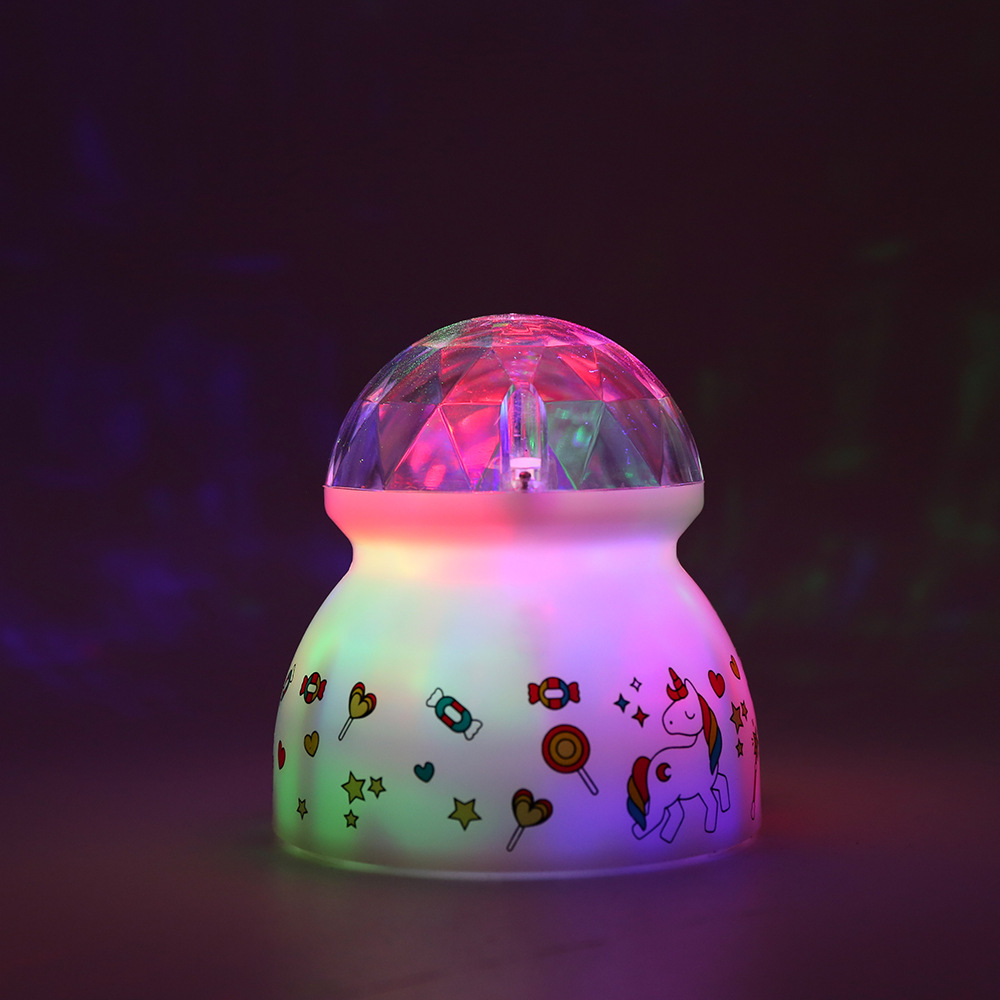 led七彩水晶魔球灯 迷你旋转魔球灯 蹦迪ktv酒吧迪斯科激光舞台灯